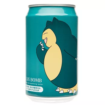 【OCEAN BOMB】皮卡丘海洋深層氣泡水-卡比獸(白葡萄風味) 330ml*3入