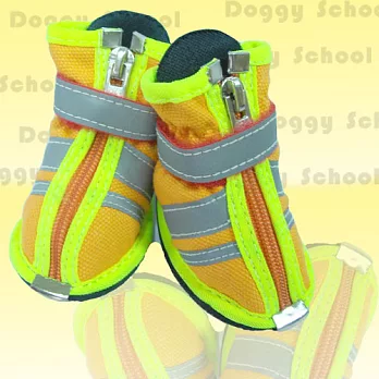 DoggySchool 反光運動鞋 【橘色】-3號