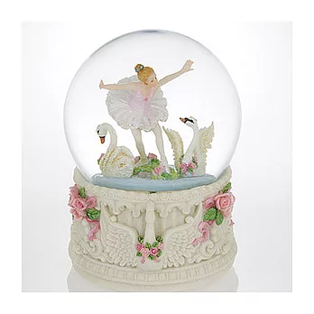 精典系列水球音樂盒－芭蕾舞少女與天鵝