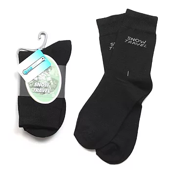 SNOW TRAVEL COOLMAX排汗快乾抗菌襪三雙(黑色)_M
