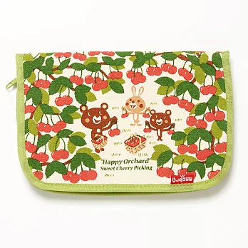 日本Gladee系列-櫻桃小熊，萬用袋/收納袋/皮夾/護照夾/收納夾！
