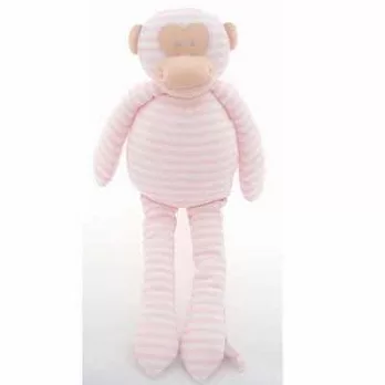 澳洲Alimrose-手工純棉粉紅小猴子玩偶音樂拉鈴！