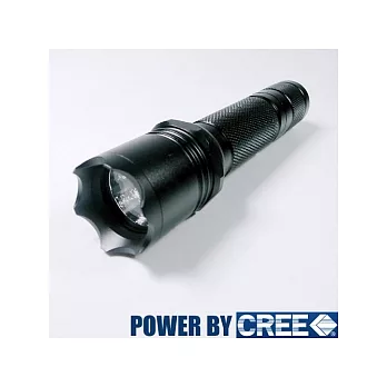 《攻擊捍將》CREE Q5 LED晶片五段戰術手電筒(加贈Ultrafire 18650 2400mAh電池)∕單車頂級照明配件
