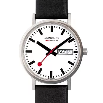 MONDAINE 瑞士國鐵Day Date 經典平面腕錶