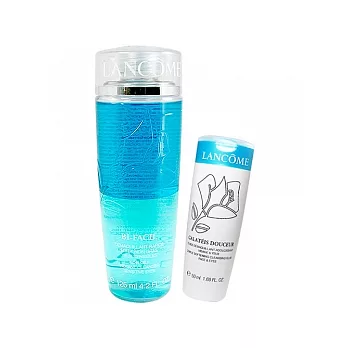 LANCOME蘭蔻 新一代快速眼唇卸妝液(125ml)+清柔卸妝乳