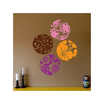 英國《STICKER》進口壁貼—Flower Plates