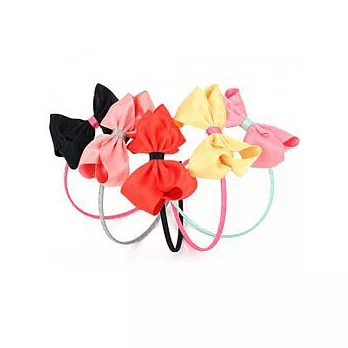 韓國暢銷品牌【Winghouse】亮面蝴蝶結髮箍_桃粉色