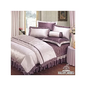 《MARTONEER》紫色星戀雙人加大七件式床罩組