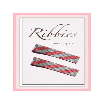 美國Ribbies，時尚繽紛手工髮夾2入組Kim Diagonal！