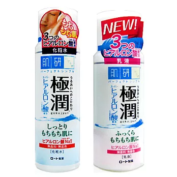 ROHTO 肌研 玻尿酸保濕 化妝水+乳液【清爽組】