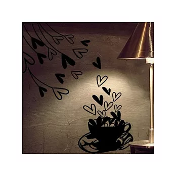 【ECO World 】進口壁貼-愛之語 (黑色款)