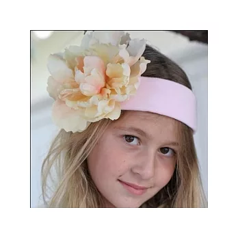 美國Gigis手工花朵髮帶，繽紛又時尚，0-2歲-Sassy Headband-Pink！