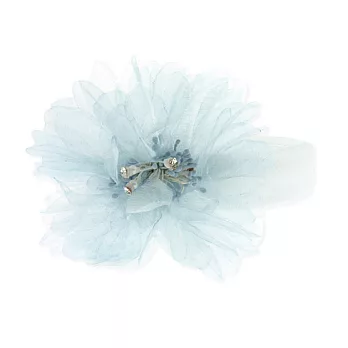 美國製Faigie手工花朵髮帶藍朱纓花-嬰兒款