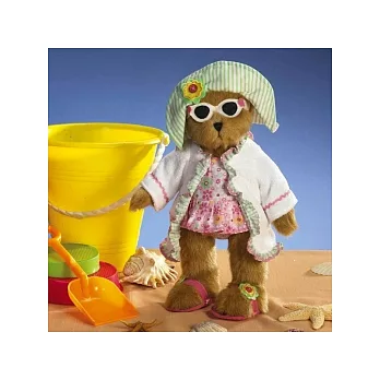 美國Boyds8月誕生泰迪熊-海灘戲水