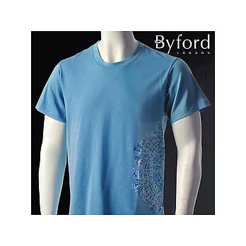【Byford】皇家尊爵系列 ~男圓領短袖上衣《超值2件組》藍色_L