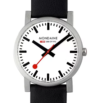 MONDAINE 瑞士國鐵3.8公分經典腕錶-黑