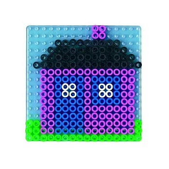 《Hama 幼兒大拼豆》幼兒大豆豆專用透明模型板-大正方