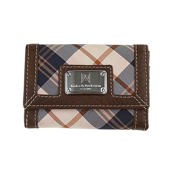 Kinloch Andersom-魅力水滴格紋零錢短夾(咖啡)