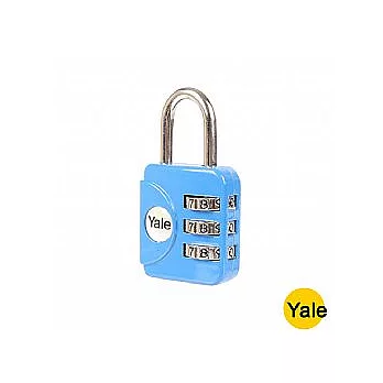 美國YALE 方型彩色旅遊密碼鎖兩件(藍色)YT