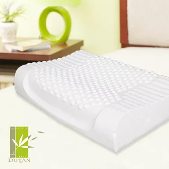 【DUYAN竹漾】釋壓凹槽按摩乳膠枕 (1入)=釋壓按摩浮點設計=