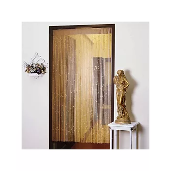 棉花田【凡爾賽】珍珠線簾-米金(85x150cm)