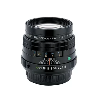 PENTAX SMC FA 77mm F1.8 Limited 黑 (公司貨)~德國優質濾鏡雙重送~