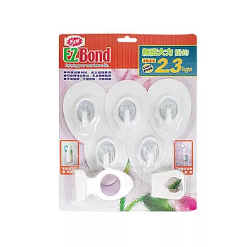 EZ Bond無痕大力掛勾7件式 《透明》