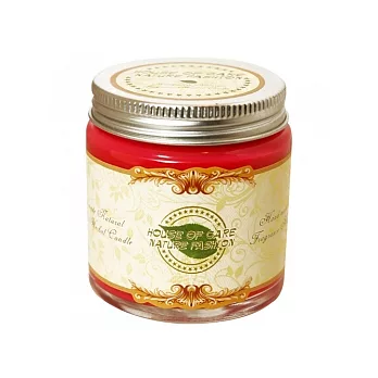 香氛世家 花精手工鋁罐蠟燭-紅琥珀玫瑰160g