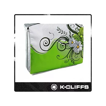 【美國K-CLIFFS】花漾系列單肩電腦包(15吋)_繽紛綠