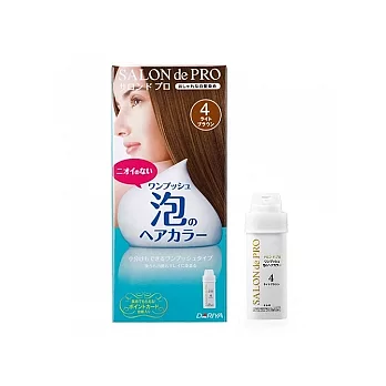 Dariya沙龍級泡沫染髮劑4亮澤棕(白髮專用)