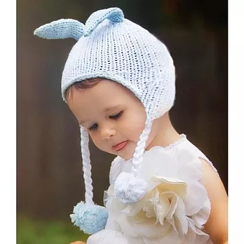 澳洲Huggalugs 幼童帽 Bunny Blue Ears - L，搭配手襪套更好看！