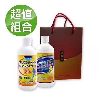 《草本之家》母親節精選-真固立葡萄糖胺液1000ml+晶視能葉黃素液1000ml各1瓶