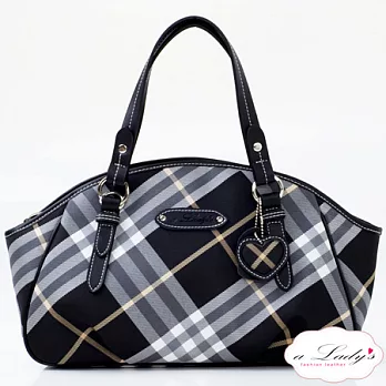 【a Lady ’s真皮】牛皮經典氣質水餃包(黑金)黑金