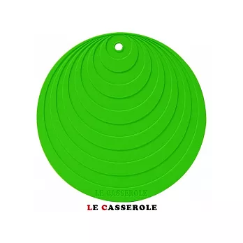 【LE CASSEROLE】圓滿人生磁性矽膠隔熱墊(清新綠)