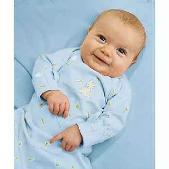 美國Bunnies By The Bay海灣兔,藍小兔棉帽連身衣睡袋組,Bud’s Bunny Sack Set!