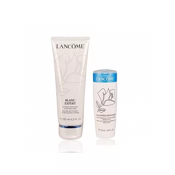 LANCOME 蘭蔻 鐳射光瞬白精華洗面卸妝2件組