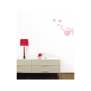 【現代壁貼】招牌LOVE (粉紅色款)