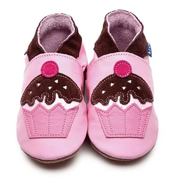 英國製Inch Blue -手工鞋學步鞋禮盒-Little Cupcake baby pinkchocolate(18~24M)