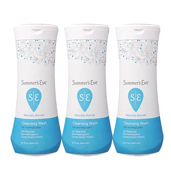 《Summer’s Eve》美國原裝私密肌沐浴潔露-一般三入(444mlX3)