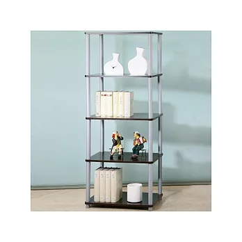 《Homelike》60cm五層置物架/收納架(胡桃色)