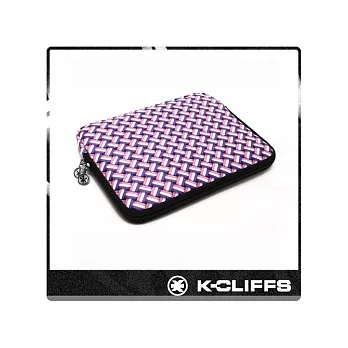 【美國K-CLIFFS】條紋系列筆電防震包(9.7吋)_紫