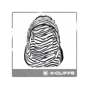 【美國K-CLIFFS】休閒主義電腦雙肩後背包(17吋)_斑馬紋斑馬紋