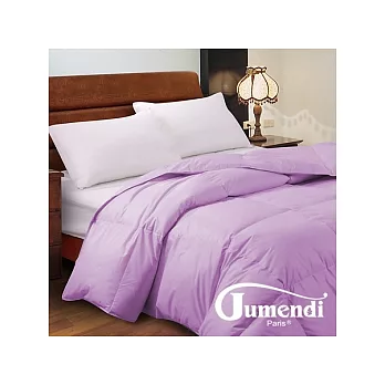 【Jumendi-浪漫風尚.紫】嚴選台灣精製雙人羽絲絨被(含2枕)