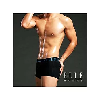 ELLE HOMME窄版鬆緊帶萊卡平口褲《超值3件組》黑色_L