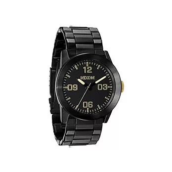 NIXON The PRIVAE SS王者風範時尚運動腕錶(黑金)