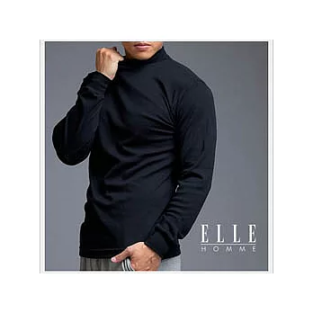 ELLE HOMME 秋冬衛生衣系列 ~ 高領長袖衫《超值2件組》黑色_M