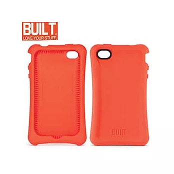 BUILT NY IPhone 4 Erogonomic Soft Case 矽膠保護套(A-PH4S-FBL)- 紅色