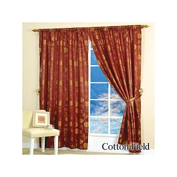 棉花田【彩妍】緹花穿掛兩用窗簾(270x230cm)