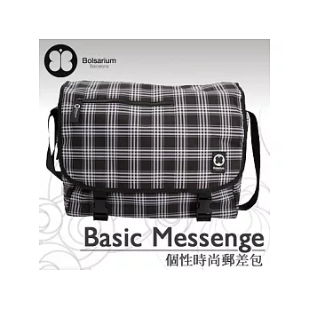 VAX Bolsarium 柏沙利 Basic Messenger 筆電/平板電腦雙用 時尚黑格紋 郵差包