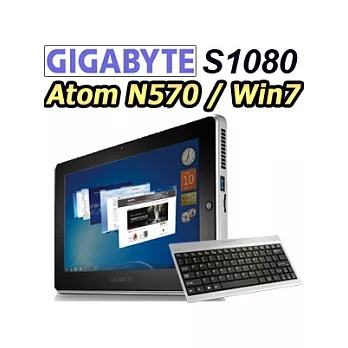《GIGABYTE技嘉》S1080 N570 10.1吋雙核心平板電腦(鍵盤組)